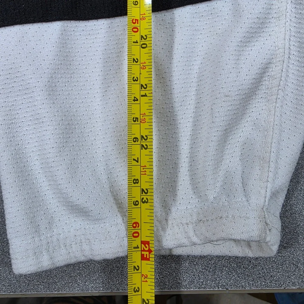 AK Hockey Socks Adult 24in White Orange Black Fair Striped Mesh Performance